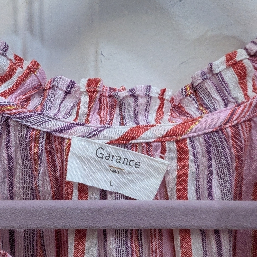 Garance Paris Striped Button-Down Blouse - Picture 3 of 4
